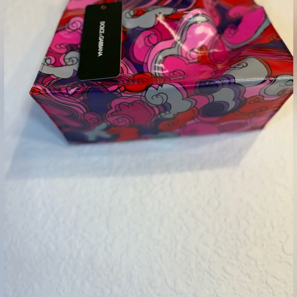Dolce‎ & Gabbana Small Shopping Tote NWT. 3D Psychedelic Clouds 2022 - Picture 8 of 15